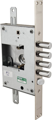 Замок Mottura (Моттура) врезной сувальдный с защёлкой 52.K771-S (левый), без накл.