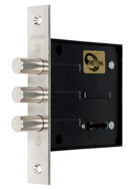 Замок Mettem (Меттэм) врезной сувальдный ЗВ8 802.0.0, 5 кл.