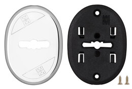 Накладка Mottura (Моттура) на сувальдный замок овальная 95.323 (ХРОМ), 1 шт