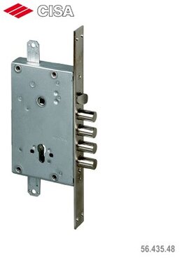 Корпус Cisa (Чиза) врезного замка с защёлкой LOGO LINE 56.435.48 (тех. упаковка)