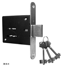 Замок Omega (Омега) врезной сувальдный ЗВ8-4, 3 кл.