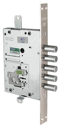 Замок Mottura (Моттура) врезной сувальдный 52.J525M-D MyKey (правый), ключ 40 мм, без накл.