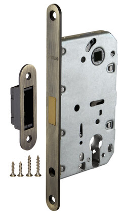 Замок межкомнатный Fuaro (Фуаро) под цилиндр MAGNET M85C-50 AB (бронза)