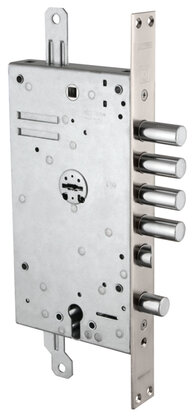 Замок Mottura (Моттура) врезной двухсистемный 54.Y787-D MyKey (правый) (накладки 95.323-95.324 CR), ключ 60 мм