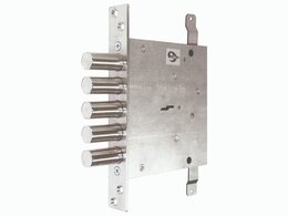 Замок Mettem (Меттэм) врезной сувальдный ЗВ8 140.1.0-18 с тягами, 5 кл.