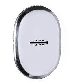 Декоративная Fuaro (Фуаро) накладка ESC 477 (90х65) СP ХРОМ на сувальдный замок с подпружиненными шторками