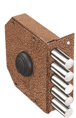 Замок Elbor (Эльбор) накладной Гранит 1.06.51.МА никель, сув., 5 риг. /00423/