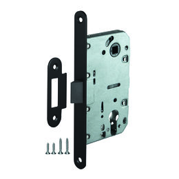 Корпус Ajax (Аякс) врезного замка c защёлкой PLASTLP85-50 ВL черный