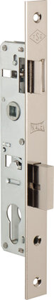 Корпус Kale kilit (Кале килит) узкопрофильного замка с защёлкой 153 (20 mm) w/b (никель)