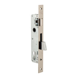 Корпус Kale kilit (Кале килит) узкопрофильного замка с защёлкой 253 (25 mm) w/b (никель)