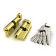 Цилиндровый механизм Fuaro (Фуаро) с вертушкой R602/68 mm (26+10+32) PB латунь 5 кл.