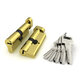Цилиндровый механизм Fuaro (Фуаро) с вертушкой R602/70 mm-BL (30+10+30) PB латунь 5 кл. БЛИСТЕР