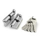 Цилиндровый механизм Fuaro (Фуаро) с вертушкой R602/80 mm (30+10+40) CP хром 5 кл.