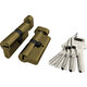 Цилиндровый Fuaro (Фуаро) механизм (R602/60) R6002Knob60(25+10+25) AB бронза 5Key с вертушкой