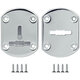 Накладка Fuaro (Фуаро) на сувальдный замок ESC.S-lift+S/OV.set (ESC021) с шторкой CP хром (2шт.)