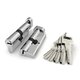 Цилиндровый Fuaro (Фуаро) механизм (R602/90) R6002Knob90(45+10+35) CP хром 5Key с вертушкой