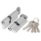 Цилиндровый Ajax (Аякс) механизм (AX102/70) AX1002Knob70 (30+10+30) CP хром с вертушкой
