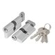 Цилиндровый Ajax (Аякс) механизм (AX102/70) AX1002Knob70 (30+10+30)/HD CP хром 4Key с вертушкой