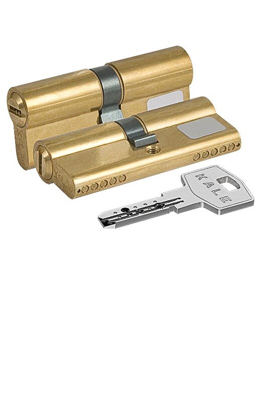 Цилиндровый Kale kilit (Кале килит) механизм 164 BN/80 (30+10+40) mm латунь 5 кл.