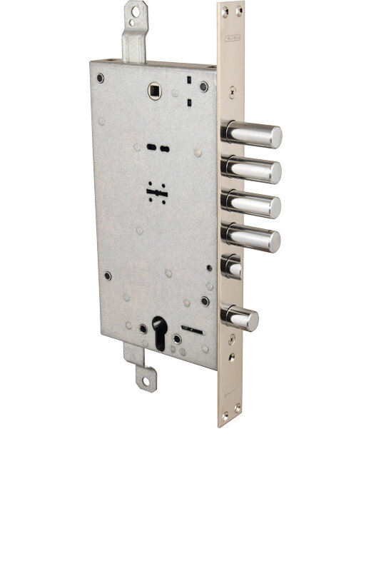 Замок Mottura (Моттура) врезной двухсистемный 54.797-D (правый), ключ 40 мм, без накл.