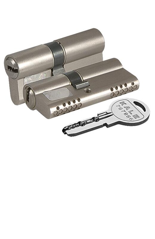 Цилиндровый Kale kilit (Кале килит) механизм 164 OBS SNE/90 (35+10+45) mm никель 5 кл.