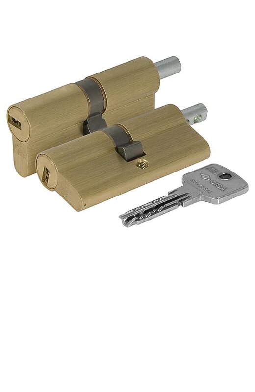 Цилиндровый механизм Cisa (Чиза) под вертушку ASTRAL ОА312-82.00 (70 мм/25+10+35), ЛАТУНЬ