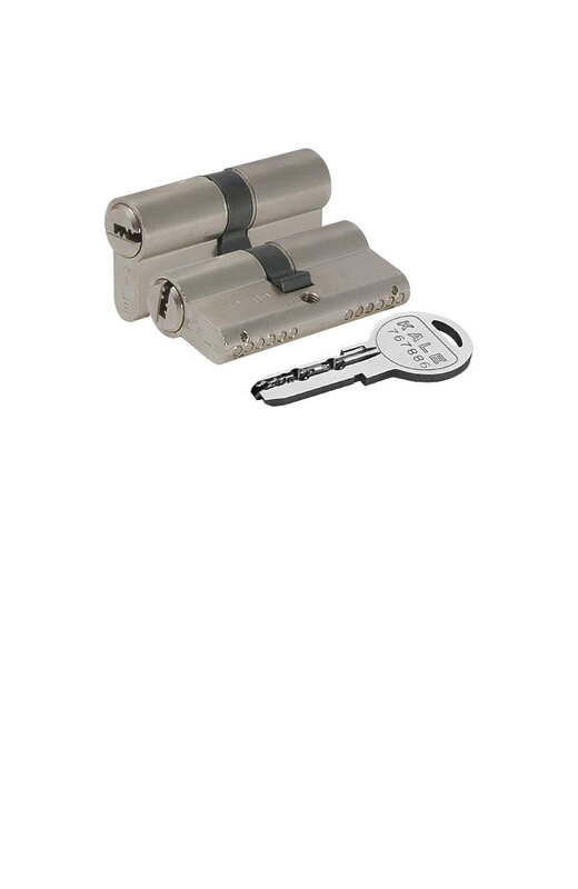 Цилиндровый Kale kilit (Кале килит) механизм 164 SN/90 (40+10+40) mm никель 5 кл.