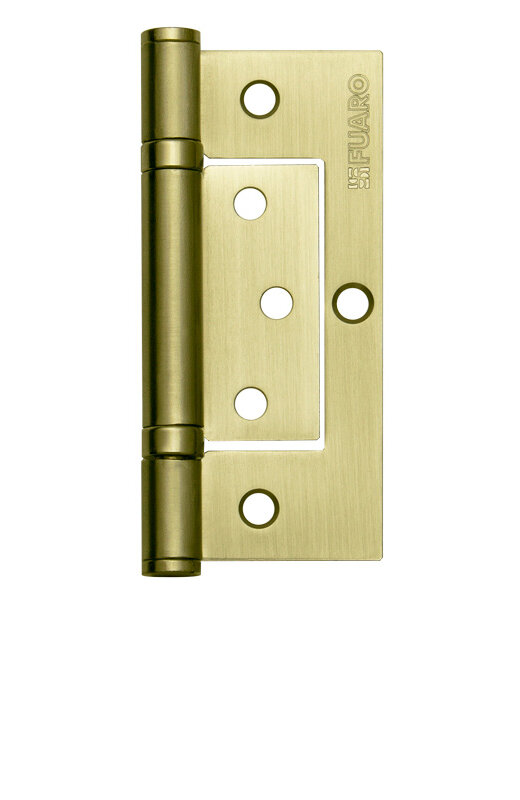 Петля Fuaro (Фуаро) универсальная без врезки IN4300W SB (300-2BB 100x2,5) мат. золото