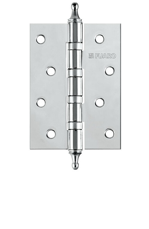 Петля Fuaro (Фуаро) универсальная IN4400UA-BL CP (4BB/A/BL 100x75x2,5) хром БЛИСТЕР