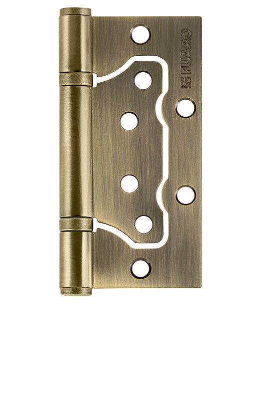 Петля Fuaro (Фуаро) универсальная без врезки IN4500W-BL AB (500-2BB/BL 100x2,5) бронза БЛИСТЕР