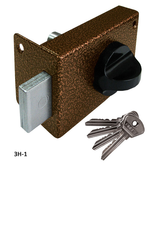 Замок Omega (Омега) накладной цилиндровый ЗН1серебро