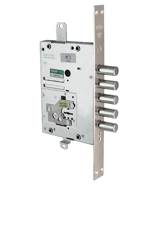 Замок Mottura (Моттура) врезной сувальдный 52.J525M-D MyKey (правый), ключ 40 мм, без накл.