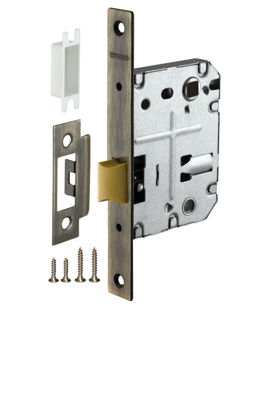 Защелка Fuaro (Фуаро) врезная PLASTP72-50 (P72-50) AB бронза