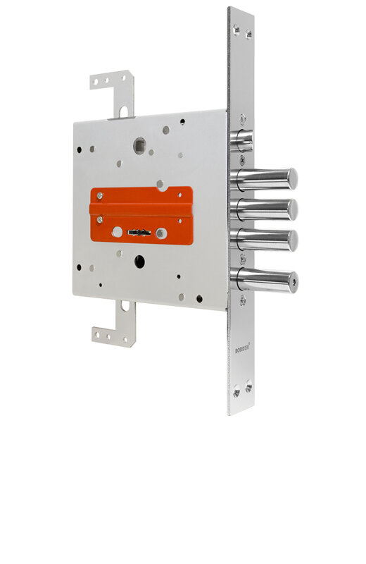 Замок Border (Бордер) врезной сувальдный с защёлкой ЗВ9-8 МК4Т/15 с тягами, 5 кл. /77741/