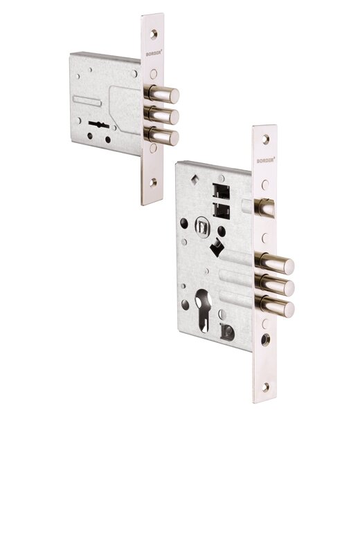 Комплект Border (Бордер) врезных замков BORDER Standart с ригелем 12 мм (ЗВ8-8У, ЗВ4-3/55), 3 кл. /76314+78931/