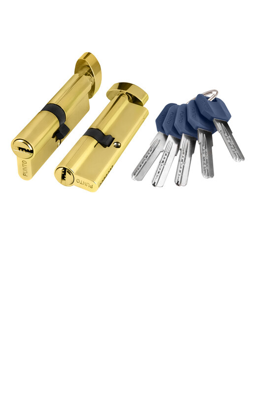 Цилиндровый Punto (Пунто) механизм (Z402/80) Z4002Knob80(35+10+35) с вертушкой PB латунь