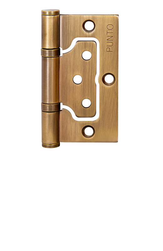 Петля Punto (Пунто) универсальная без врезки IN3200W CF (200-2B 75x2,5) кофе