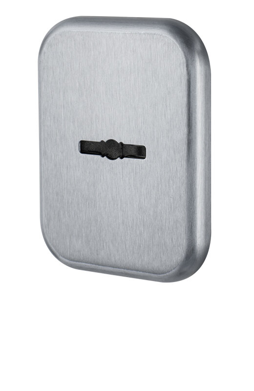 Декоратив. Armadillo (Армадилло) Квадр. накл. на сув. замок со шторкой PS-DEC SQ CT (ATC Protector 1) SC-14 Матовый хром