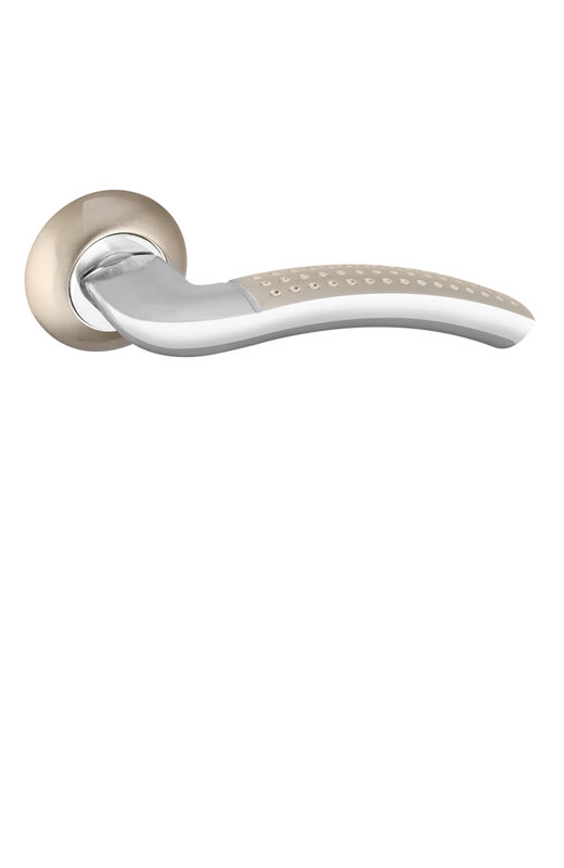 Ручка Punto (Пунто) раздельная R.TL54.LOGICA (LOGICA TL) 140mm SN/CP-3 матовый никель/хром