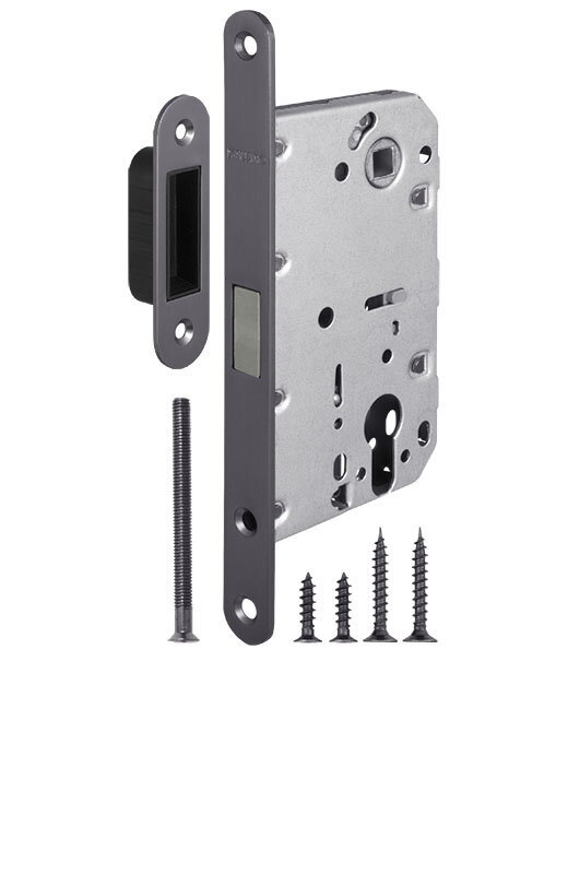 Замок межкомнатный Fuaro (Фуаро) под цилиндр MAGNET M85C-50 GR (графит)