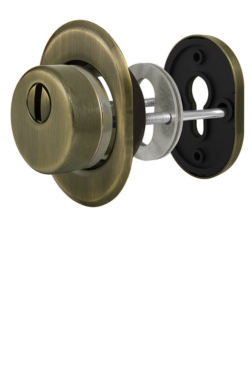 Броненакладка Fuaro (Фуаро) DEF.CRE/OV-set.9726 (DEF 9726) M6x90 врезная с чашкой AB-6 зелёная бронза