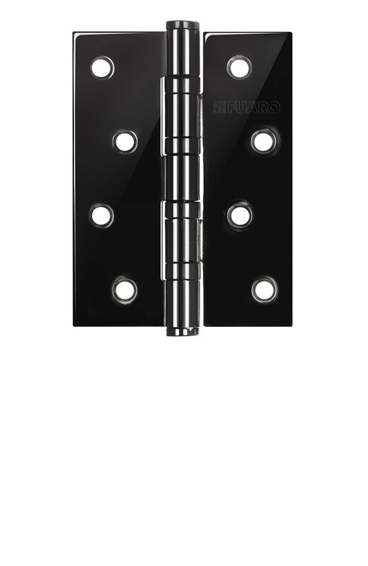 Петля Fuaro (Фуаро) универсальная IN4400U-BL BN (4BB/BL 100x75x2,5) черный глянец БЛИСТЕР