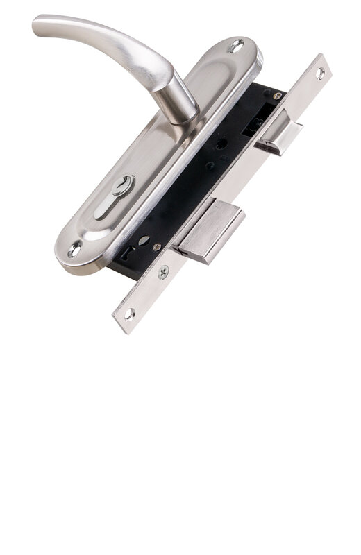 Замок Punto (Пунто) цилиндровый в комплекте с ручкой LOCKSET16.CRONA.4070-1 (KIT P16 4070 CRONA) SN мат.никель