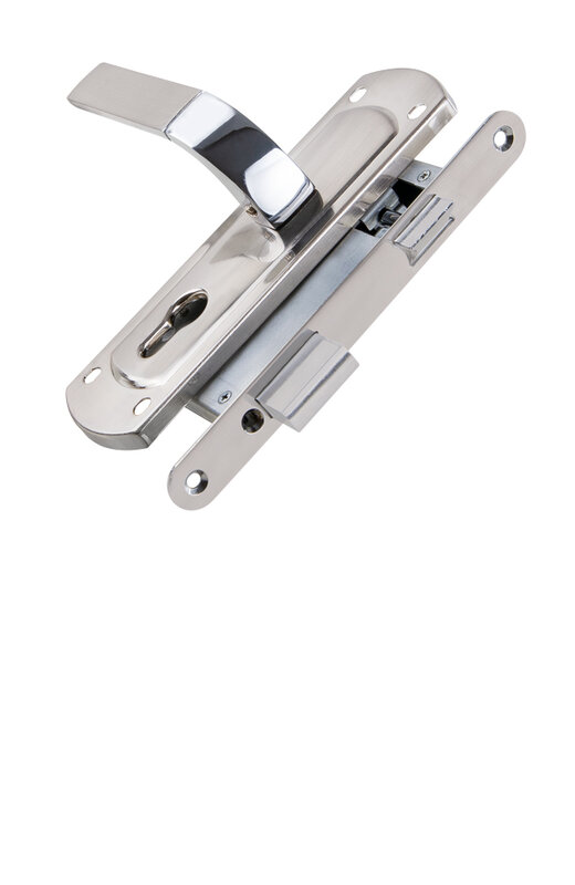 Корпус замка Punto (Пунто) с ручкой LOCKSET25.ORION.5558-1 (KIT P25 5558 ORION) SN/CP мат.никель/хром
