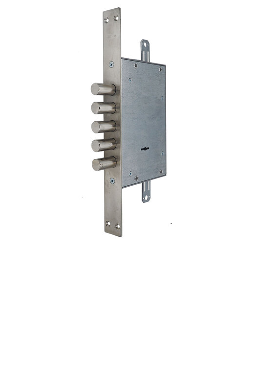 Замок Mettem (Меттэм) врезной сувальдный ЗВ8 341.1.1 с тягами, 5 кл. (ключ 60 мм)