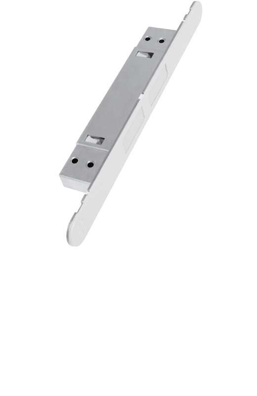 Магнитная AGB (АГБ) защелка регулируемая Touch B01120.30.FM (белый) с лицевой планкой B01120.31.FM