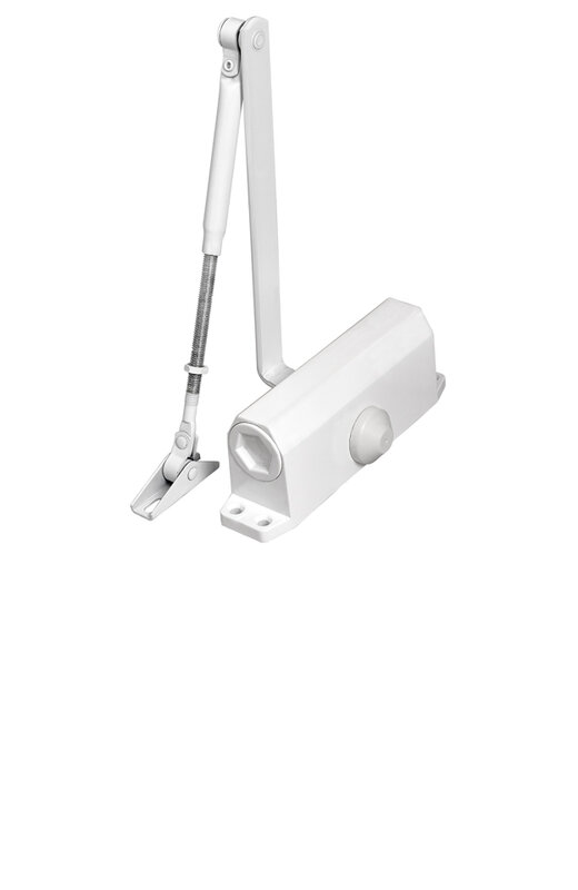 Доводчик Ajax (Аякс) дверной DCTR50-100 (TDR-100) 50-100кг WH белый