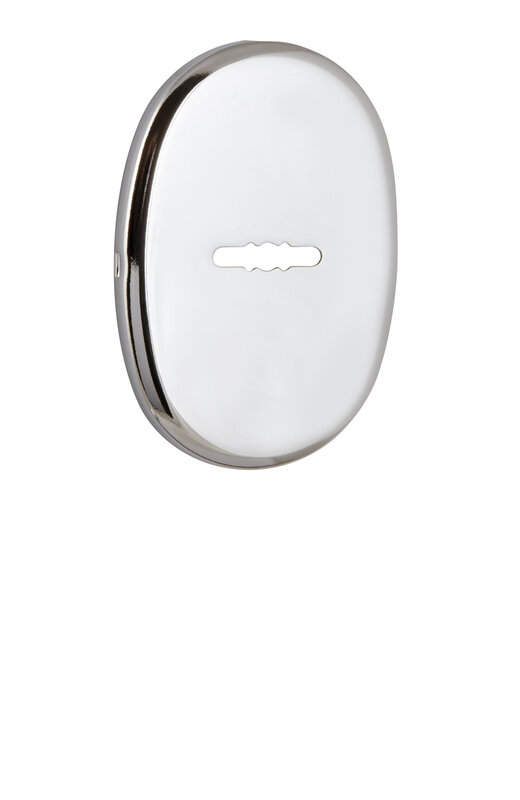 Накладка Fuaro (Фуаро) на сувальдный замок ESC.S.ECO/OV.475 (ESC 475 eco) CP хром