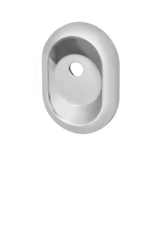 Накладка Fuaro (Фуаро) на шток цилиндра ESC.O/CRE/OV.14 (ESC-14-O) CP хром (2шт. в уп.,отгр. по 1 шт)