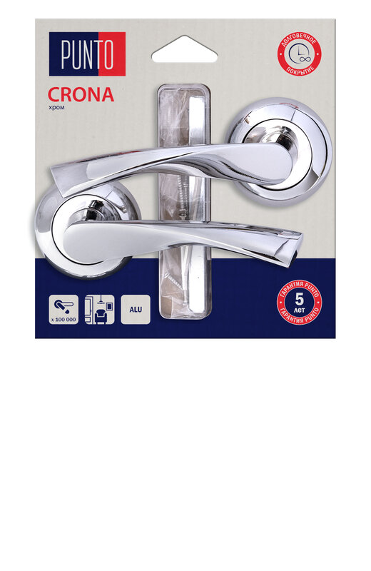 Ручка Punto (Пунто) раздельная LM/A R.TL54.CRONA/HD CP-8 хром